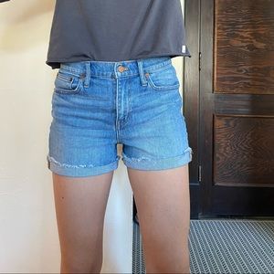 Madewell Denim Cuffed Jean Shorts